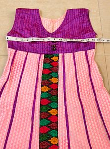 Beautiful Pink Ethnic Gown 📍Free Delivery
