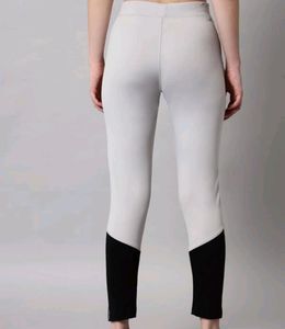 Grey Black Jeggings With Pocket