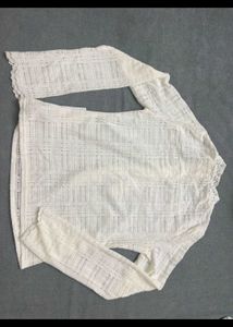 Elegant White Lace Blouse