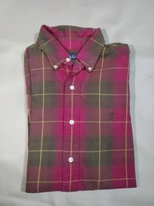 Plaid Button-Down Shirt