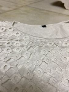 WHITE NETTED TOP