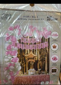 Bday Balloon Decor (Golden Birthday kit)