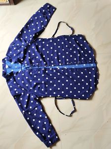 Polka Dot Button-Up Top