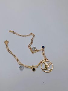 Luxury Charm Bracelet with LV Logo
