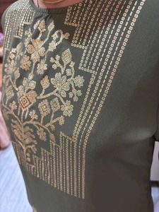 Elegant Olive Kurta Set new without tag