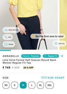pantaloon Lime Solid Puff Sleeve Top