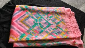 Vibrant Geometric Print saree