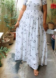 Cute Panda Print Maxi Dress