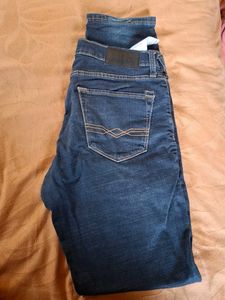 Classic Dark Wash Men's Denim Jeans