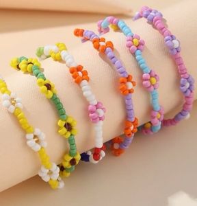Beaded Flower Bracelets