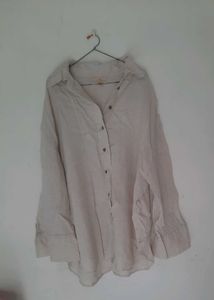 Oversized Linen Blend Shirt &amp; pant