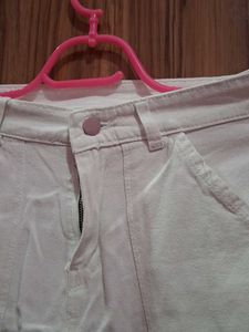 Stylish White Cargo Pants