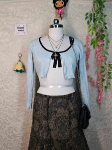 Cute Light Blue Cardigan