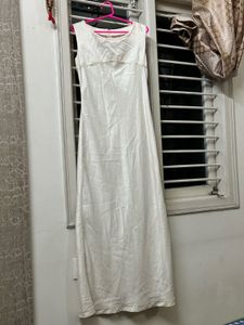 Elegant White Ethnic Gown