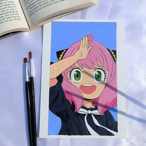 Anya Forger Anime Art Print