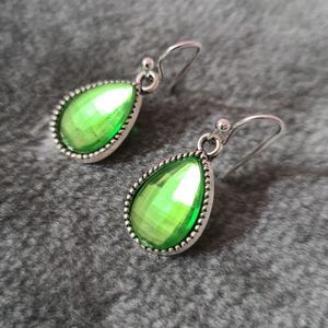 Silver Replica crystal earrings