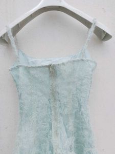 Light Blue Fuzzy Mini Dress
