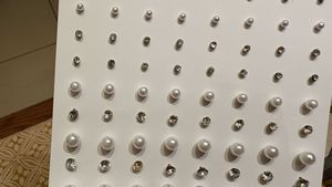 Pearl & Crystal Stud Earring Set