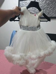 Elegant White Tulle Bridal Lehenga