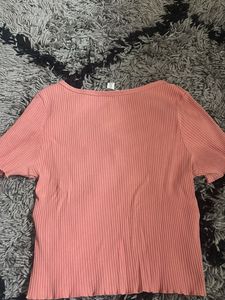 H&amp;M Pinteresty Button-Up Crop Top