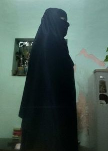 Elegant Navy Blue Abaya and Hijab Set