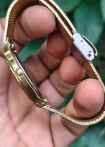 Vintage Citizen Sleek Quartz Gold Watch