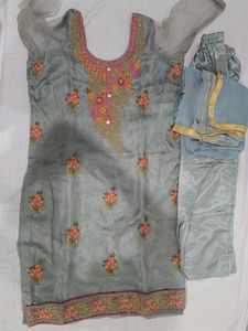 Grey Colour Fancy Suit For Women