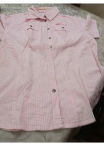 Pink Checked Button-Down Shirt