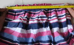 Striped A-Line Skirt