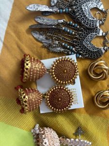 Bohemian Style Jhumka Earrings Set