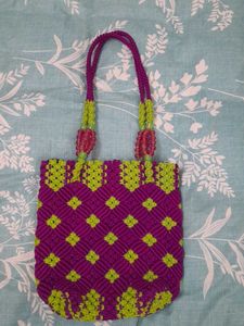 Boho Macrame Tote Bag