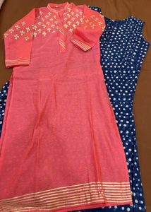 onepiece Pink Kurta Set