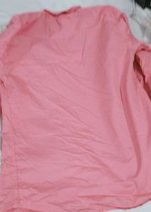 Stylish Pink Shirt with Black Buttons | Men’s Casu