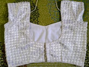 Beautiful White Designer Blouse