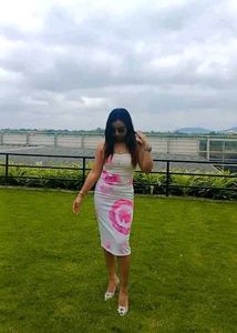 Tie-Dye Spaghetti Strap Midi Dress