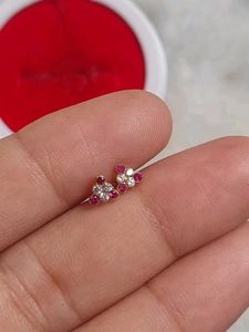 Sparkling Stud Earrings gold 18crt