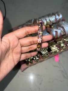 Orange Floral Bangle