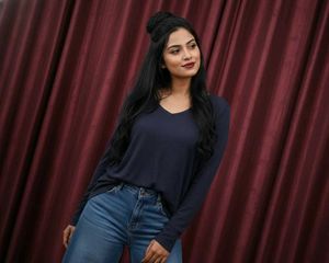 Stylish Navy Blue Long Sleeve Top