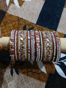 Sparkling Bridal Bangles Set