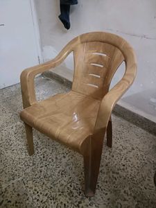 Plastic Chair - Light Brown