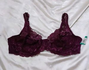 Purple Lace Bra