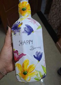 Handcrafted 'Happy Birthday' Bottle