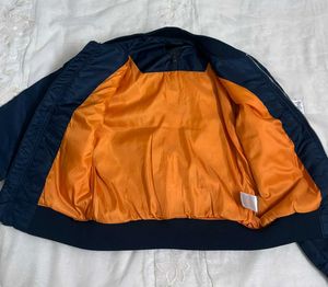 Authentic H&amp;M Men's Navy blue Bomber Jacket