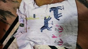 Adorable Baby Girl's Pink Zebra Dress