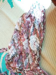 Vintage Floral Smocked Maxi Dress