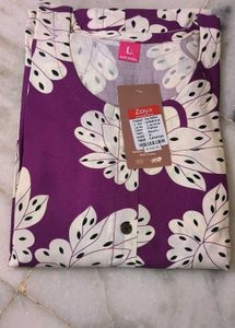 Zoya Kurta with Leaf Print