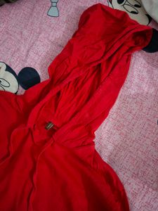 Vibrant Red Hoodie