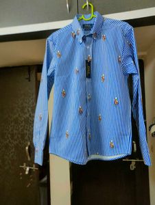 NEW RALPH LAUREN PRINTED LOGO SHIRT