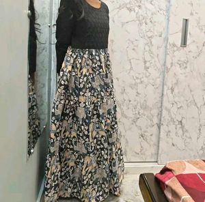 Elegant Black Ethnic Gown