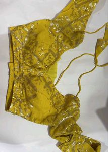 Yellow Sequins Blouse